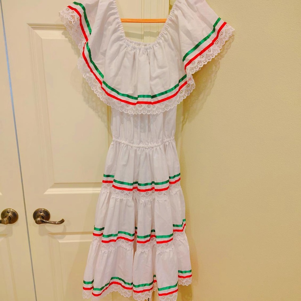 Authentic Mexican Dress Señorita Halloween Costume Cinco De Mayo Women L/XL - Picture 5 of 11